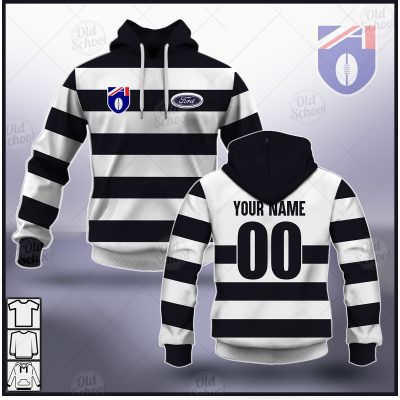 AFL Geelong Cats Custom Name Number Vintage Guernsey 1992 HERITAGE Pullover Hoodie