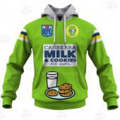 NRL Canberra Raiders Custom Name Number Christmas Knit Pattern Vintage Pullover Hoodie