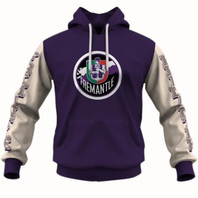 AFL Fremantle Dockers Custom Name Number Vintage Retro Pullover Hoodie V2