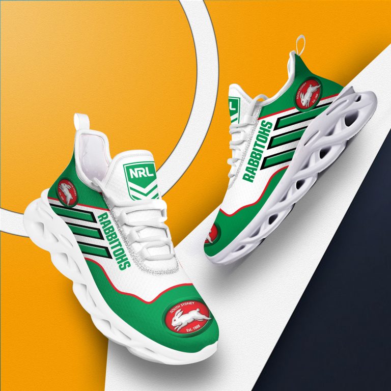 NRL South Sydney Rabbitohs Green White Max Soul Shoes NRL South Sydney Rabbitohs Green White Max Soul Shoes