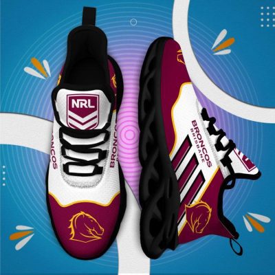 NRL Brisbane Broncos White Maroon Max Soul Shoes V10