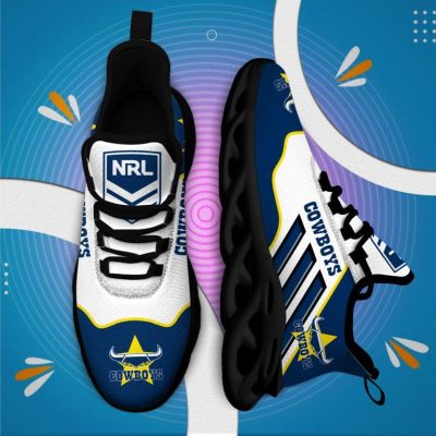 NRL North Queensland Cowboys White Blue Max Soul Shoes