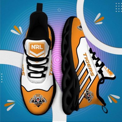NRL Wests Tigers White Orange Max Soul Shoes