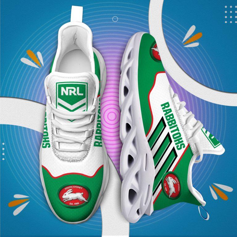 NRL South Sydney Rabbitohs Green White Max Soul Shoes NRL South Sydney Rabbitohs Green White Max Soul Shoes