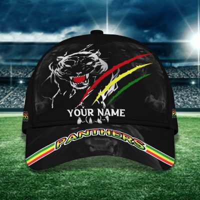 NRL Penrith Panthers Custom Name Black Version Classic Cap