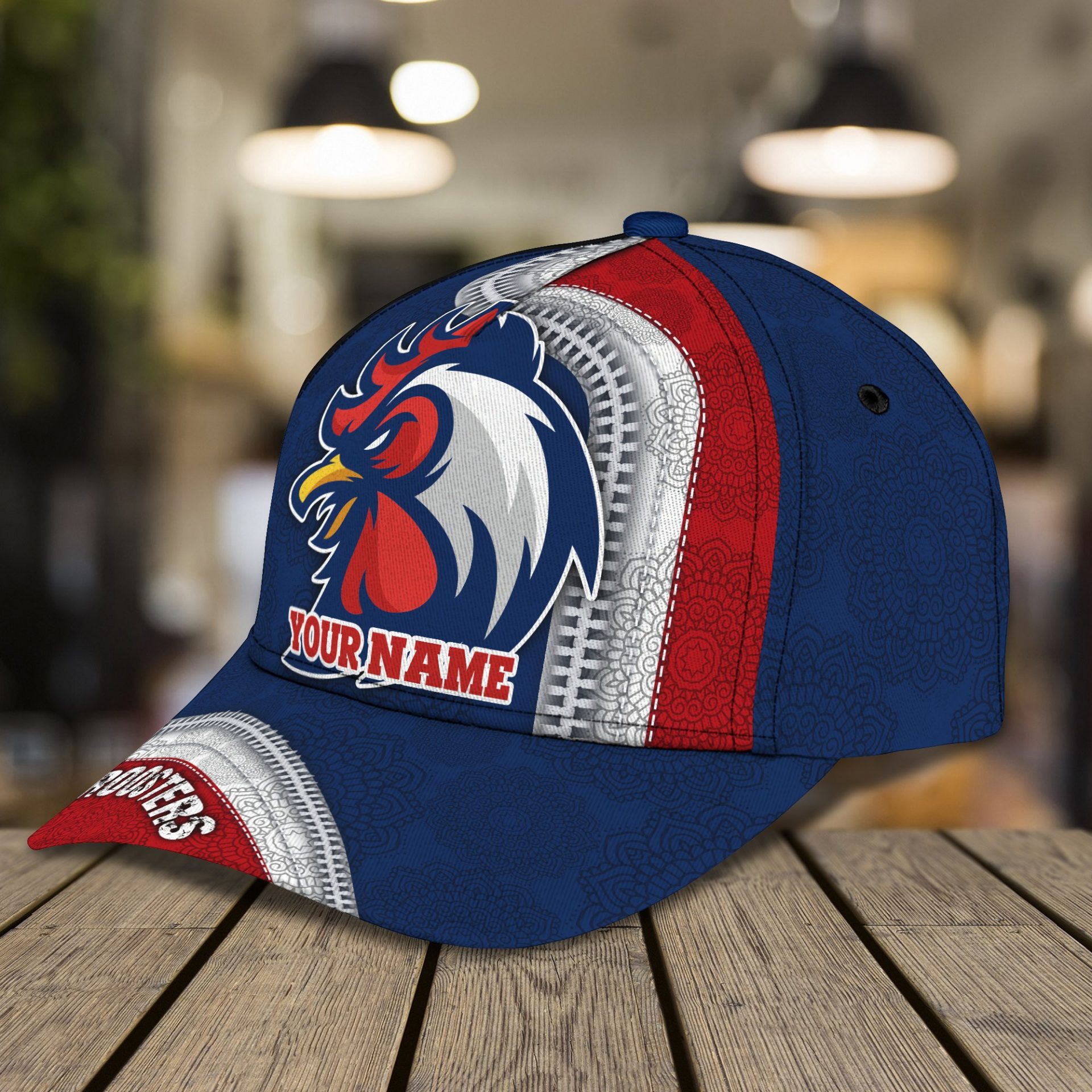 NRL Sydney Roosters Custom Name Indigenous Navy Classic Cap NRL Sydney Roosters Custom Name Indigenous Navy Classic Cap