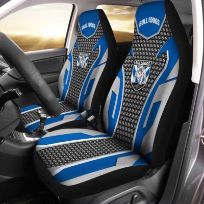 NRL Canterbury-Bankstown Bulldogs Blue Gray Car Seat Covers