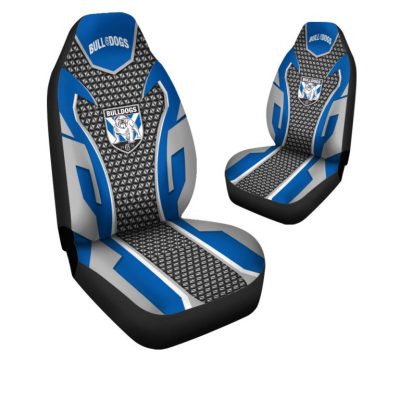 NRL Canterbury-Bankstown Bulldogs Blue Gray Car Seat Covers