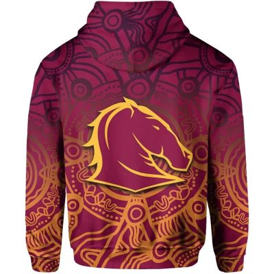 NRL Brisbane Broncos Aboriginal Pullover Hoodie