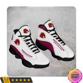 Nrl Brisbane Broncos White Maroon Logo Air Jordan 13 Shoes 2.jpg - demo10