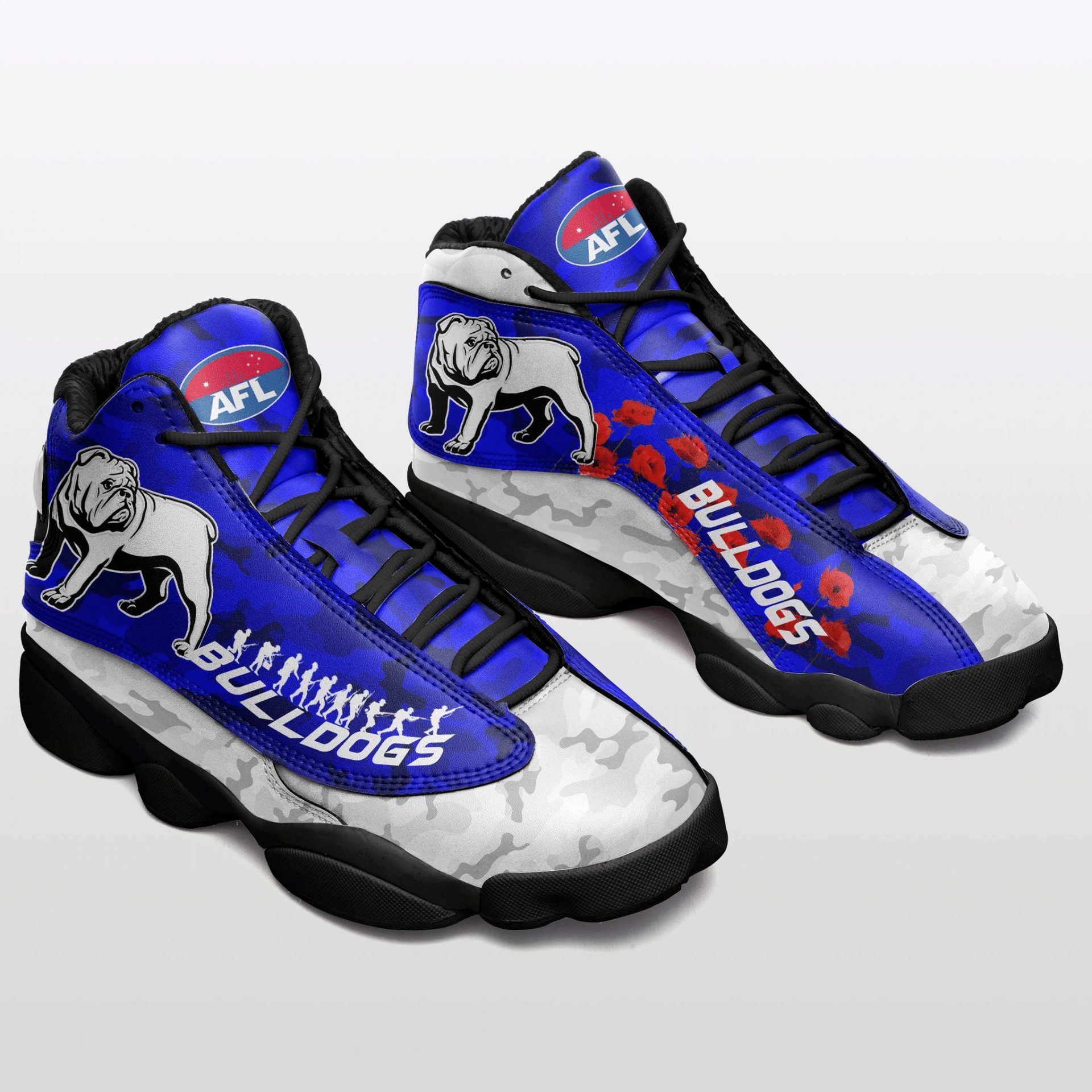 NRL Canterbury-Bankstown Bulldogs ANZAC Day Air Jordan 13 Shoes NRL Canterbury-Bankstown Bulldogs ANZAC Day Air Jordan 13 Shoes