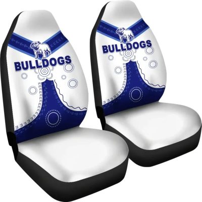 NRL Canterbury-Bankstown Bulldogs Simple Indigenous Car Seat Covers