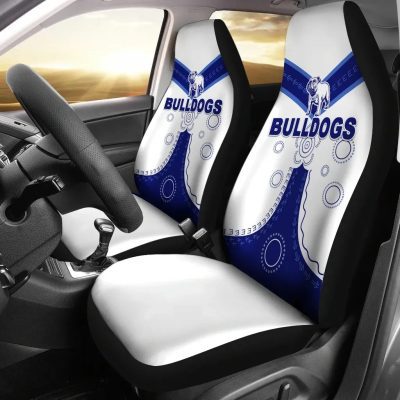 NRL Canterbury-Bankstown Bulldogs Simple Indigenous Car Seat Covers