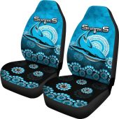 Nrl Cronulla Sutherland Sharks Aboriginal Mix 3d Patterns Car Seat Covers 3.jpg - demo10