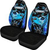 Nrl Cronulla Sutherland Sharks Anzac Day Unique Indigenous Car Seat Covers 1.jpg - demo10