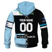 Nrl Cronulla Sutherland Sharks Custom Name Number 2023 Mix Jersey V2 Pullover Hoodie Back.jpg - demo10