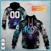Nrl Cronulla Sutherland Sharks Custom Name Number Rose Dragon Pullover Hoodie Front Back.jpg - demo10