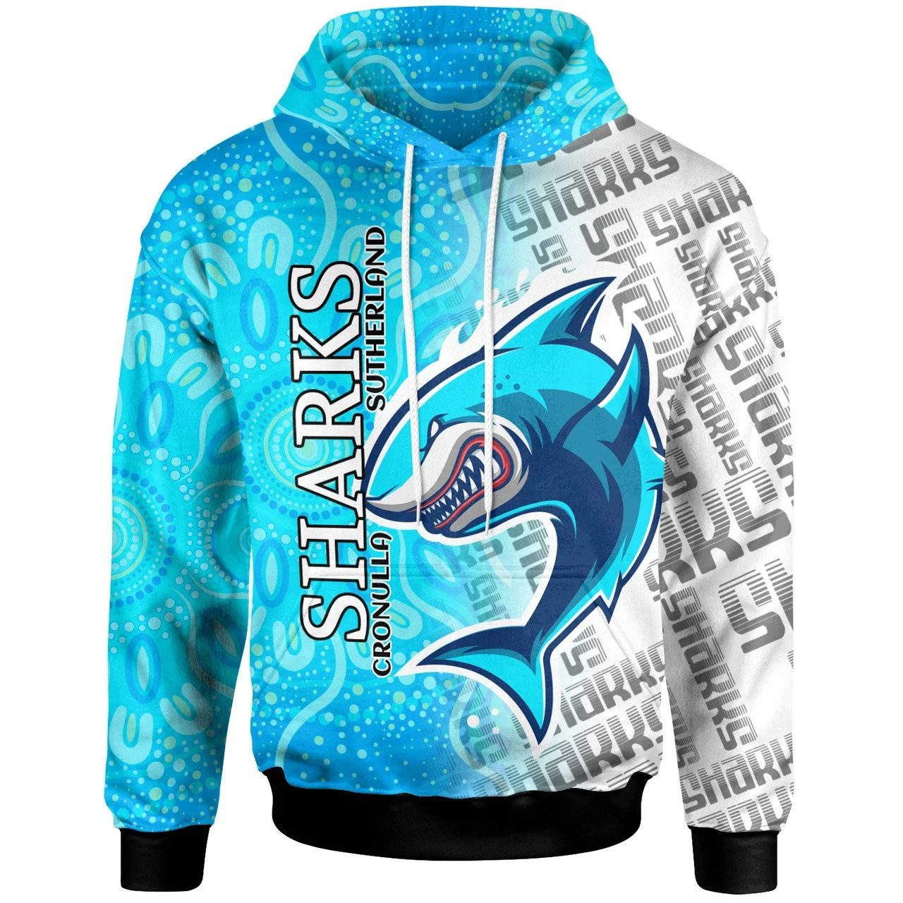 NRL Cronulla-Sutherland Sharks Sport Pullover Hoodie NRL Cronulla-Sutherland Sharks Sport Pullover Hoodie
