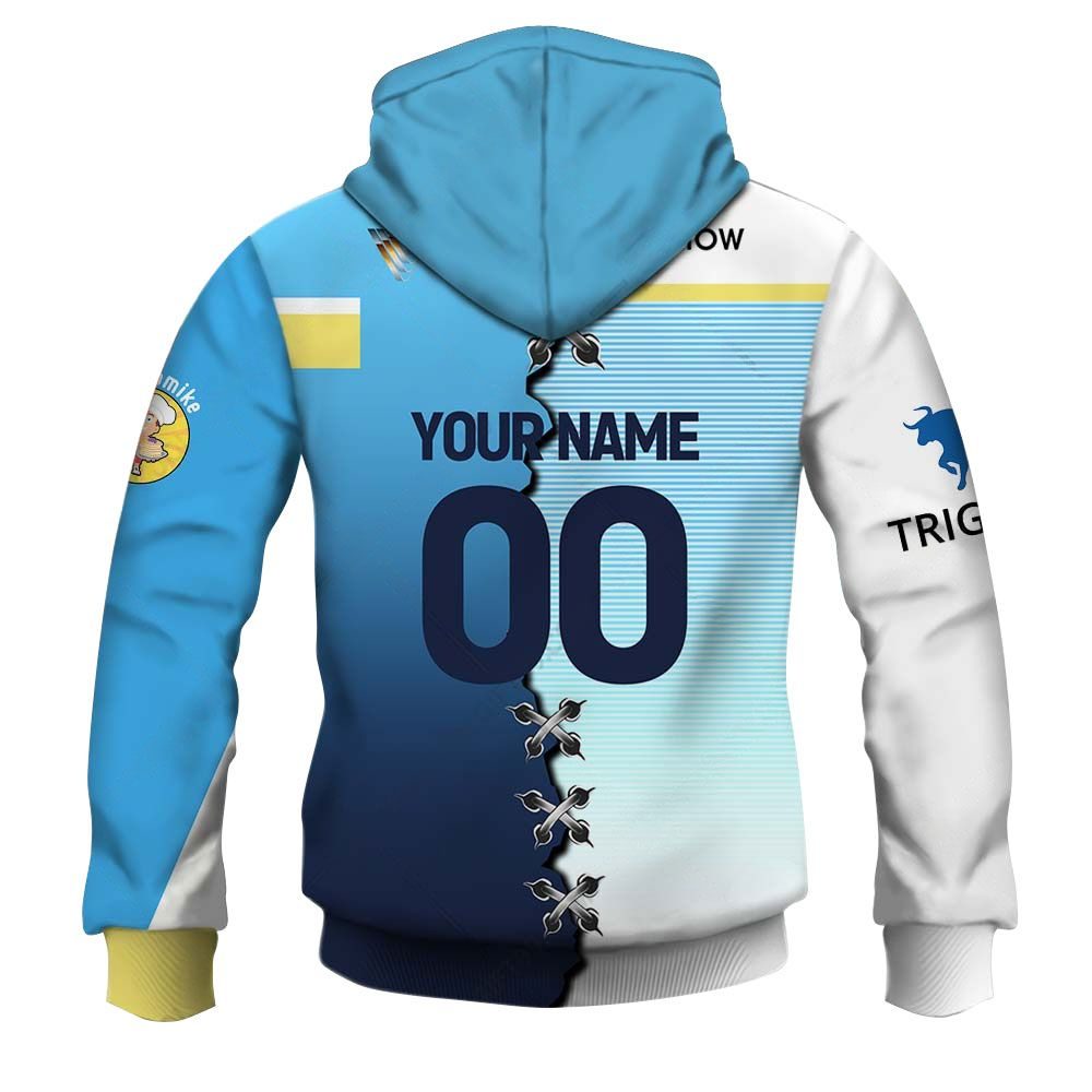 NRL Gold Coast Titans Custom Name Number 2023 Mix Jersey V2 Pullover Hoodie NRL Gold Coast Titans Custom Name Number 2023 Mix Jersey V2 Pullover Hoodie