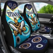 Nrl Gold Coast Titans Gladiator Unique Indigenous Car Seat Covers 2.jpg - demo10