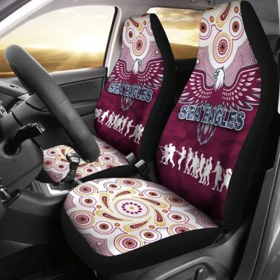 NRL Manly Warringah Sea Eagles ANZAC Day Indigenous Car Seat Covers