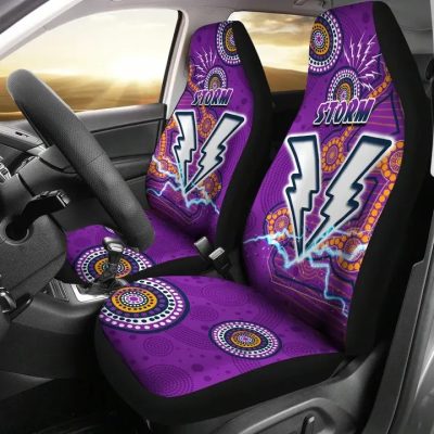 NRL Melbourne Storm Indigenous Thunder Car Seat Covers