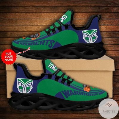 NRL New Zealand Warriors Custom Name Green Max Soul Shoes