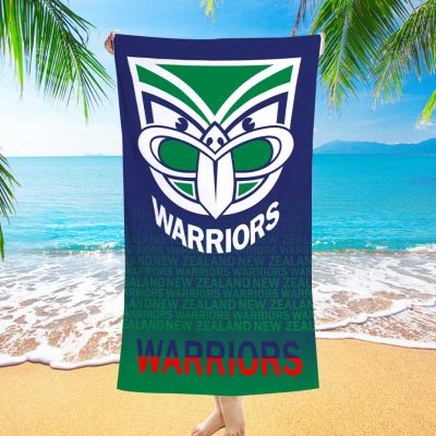 NRL New Zealand Warriors Logo Beach Towel V2