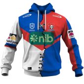 Nrl Newcastle Knights Custom Name Number 2023 Mix Jersey V2 Pullover Hoodie Front.jpg - demo10