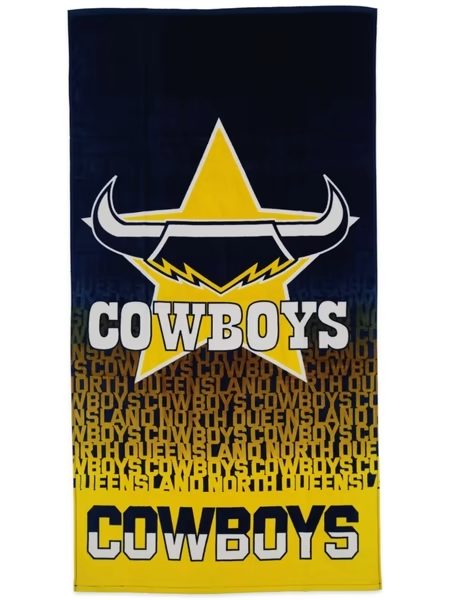 NRL North Queensland Cowboys Beach Towel V2 NRL North Queensland Cowboys Beach Towel V2