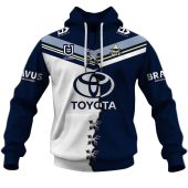 Nrl North Queensland Cowboys Custom Name Number 2023 Mix Jersey V2 Pullover Hoodie Front.jpg - demo10