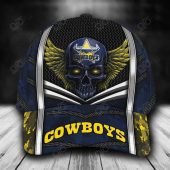 Nrl North Queensland Cowboys Custom Name Skull Classic Cap.jpg - demo10