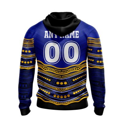 NRL Parramatta Eels Custom Name Number Indigenous Mascot Pullover Hoodie