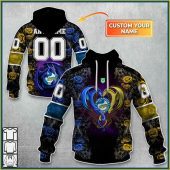 Nrl Parramatta Eels Custom Name Number Rose Dragon Pullover Hoodie Front Back.jpg - demo10