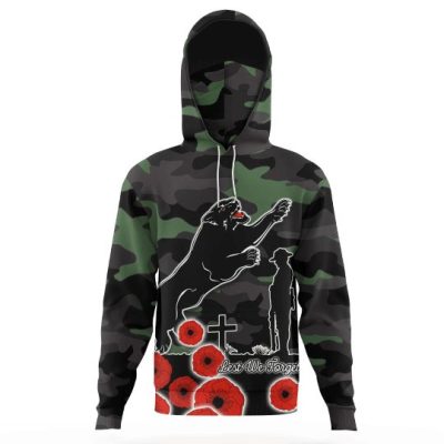 NRL Penrith Panthers ANZAC Day Camo Pullover Hoodie