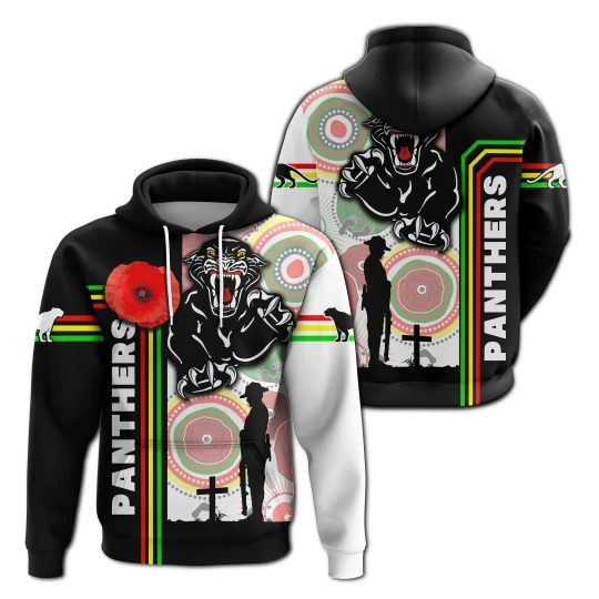 NRL Penrith Panthers ANZAC Day Pullover Hoodie NRL Penrith Panthers ANZAC Day Pullover Hoodie