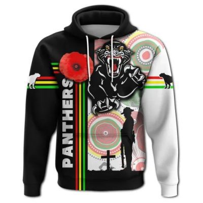 NRL Penrith Panthers ANZAC Day Pullover Hoodie