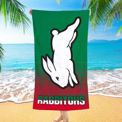 NRL South Sydney Rabbitohs Beach Towel V2