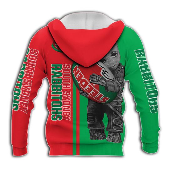 NRL South Sydney Rabbitohs Baby Groot Pullover Hoodie NRL South Sydney Rabbitohs Baby Groot Pullover Hoodie