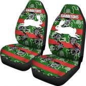 Nrl South Sydney Rabbitohs Indigenous Aboriginal Animals Car Seat Covers 1.jpg - demo10