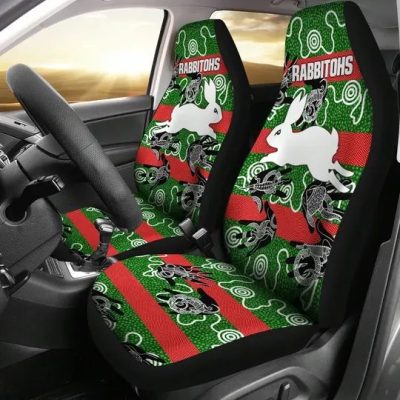 NRL South Sydney Rabbitohs Indigenous - Aboriginal Animals Car Seat Covers
