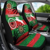 Nrl South Sydney Rabbitohs Indigenous Red Car Seat Covers 1.jpg - demo10