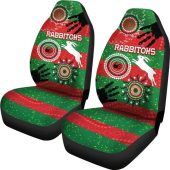 Nrl South Sydney Rabbitohs Indigenous Red Car Seat Covers 2.jpg - demo10