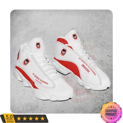 NRL St. George Illawarra Dragons White Air Jordan 13 Shoes