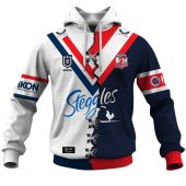 Nrl Sydney Roosters Custom Name Number 2023 Mix Jersey V2 Pullover Hoodie Front.jpg - demo10