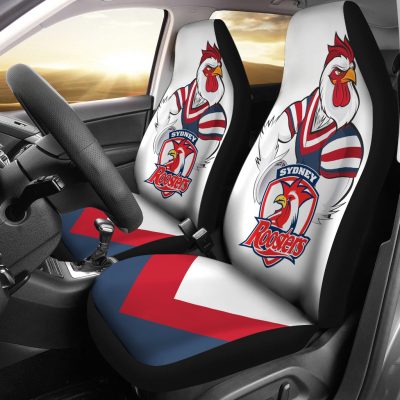 NRL Sydney Roosters White Car Seat Covers