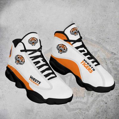 NRL Wests Tigers White Air Jordan 13 Shoes