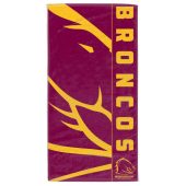 NRL Brisbane Broncos Team Logo Beach Towel V1