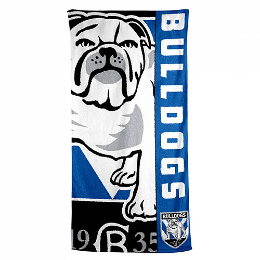 NRL Canterbury-Bankstown Bulldogs Beach Towel NRL Canterbury-Bankstown Bulldogs Beach Towel