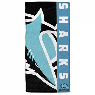 NRL Cronulla-Sutherland Sharks Beach Towel V1